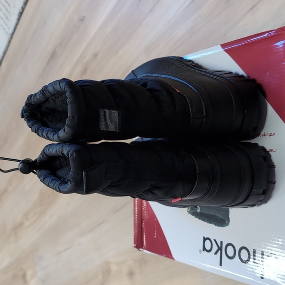 CHOOKA WOMEN'S NYLON PUFFER MID COLD WEATHER BOOT - BLACK - Picture 4 of 7